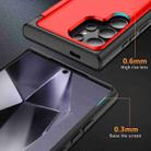 For Samsung Galaxy S21 Ultra 5G 3 in 1 Flip Holder Phone Case(Red) - 3