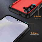 For Samsung Galaxy S22+ 5G 3 in 1 Flip Holder Phone Case(Red) - 3