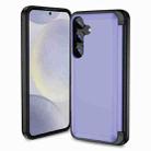 For Samsung Galaxy S23 FE 5G 3 in 1 Flip Holder Phone Case(Light Purple) - 1