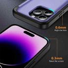 For iPhone 15 Pro 3 in 1 Flip Holder Phone Case(Light Purple) - 3