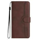 For Infinix Note 30 Pro Heart Pattern Skin Feel Leather Phone Case(Brown) - 2