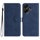 For Infinix Hot 30 Heart Pattern Skin Feel Leather Phone Case(Royal Blue) - 1