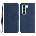 For Infinix Hot 50 4G Heart Pattern Skin Feel Leather Phone Case(Royal Blue) - 1