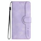 For Infinix Hot 50 4G Heart Pattern Skin Feel Leather Phone Case(Purple) - 2