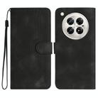 For Infinix Zero 40 4G / Zero 40 5G Heart Pattern Skin Feel Leather Phone Case(Black) - 1