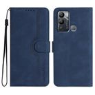 For Infinix Hot 12i Heart Pattern Skin Feel Leather Phone Case(Royal Blue) - 1