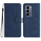For Infinix Hot 50 Pro 4G Heart Pattern Skin Feel Leather Phone Case(Royal Blue) - 1