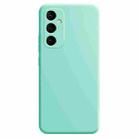 For Samsung Galaxy A35 Imitation Liquid Silicone Phone Case(Light Cyan) - 1