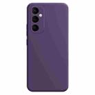 For Samsung Galaxy S24 5G Imitation Liquid Silicone Phone Case(Dark Purple) - 1