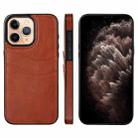 For iPhone 11 Pro Max Litchi Leather Skin Card Slots Phone Case(Brown) - 1