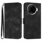 For Tecno Camon 30 Pro Line Pattern Skin Feel Leather Phone Case(Black) - 1