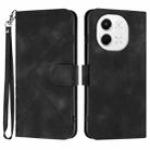 For Tecno Pova 6 Neo 5G / Spark 30 5G Line Pattern Skin Feel Leather Phone Case(Black) - 1