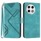 For Tecno Spark 30 Pro 4G Line Pattern Skin Feel Leather Phone Case(Light Blue) - 1