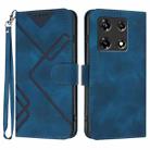 For Infinix Note 30 Pro Line Pattern Skin Feel Leather Phone Case(Royal Blue) - 1