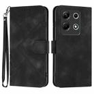 For Infinix Note 30 4G Line Pattern Skin Feel Leather Phone Case(Black) - 1