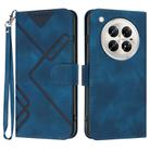 For Infinix Zero 40 4G / Zero 40 5G Line Pattern Skin Feel Leather Phone Case(Royal Blue) - 1