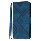 For Infinix Zero 40 4G / Zero 40 5G Line Pattern Skin Feel Leather Phone Case(Royal Blue) - 2