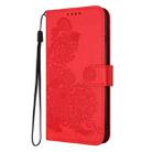 For Infinix GT 20 Pro Datura Flower Embossed Flip Leather Phone Case(Red) - 3