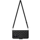 For Honor 90 Lite Rhombic Texture Flip Leather Phone Case with Long Lanyard(Black) - 3