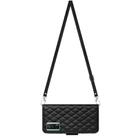 For Xiaomi Poco F5 Pro / Redmi K60 Rhombic Texture Flip Leather Phone Case with Long Lanyard(Black) - 3