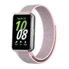 For Samsung Galaxy Fit 3 Woven Nylon Loop Watch Band(Pinkish) - 1