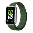 For Samsung Galaxy Fit 3 Woven Nylon Loop Watch Band(Army Green) - 1