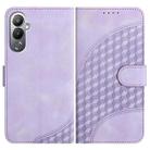 For Tecno Pova 4 YX0060 Elephant Head Embossed Phone Leather Case with Lanyard(Light Purple) - 1