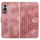 For Tecno Pova 4 YX0060 Elephant Head Embossed Phone Leather Case with Lanyard(Pink) - 1