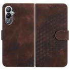 For Tecno Pova 4 YX0060 Elephant Head Embossed Phone Leather Case with Lanyard(Coffee) - 1