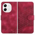 For Tecno Pova 6 Neo 5G / Spark 30 5G Elephant Head Embossed Phone Leather Case with Lanyard(Rose Red) - 1