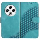 For Tecno Spark 30 4G Elephant Head Embossed Phone Leather Case with Lanyard(Light Blue) - 1