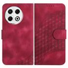 For Tecno Spark 30 Pro 4G Elephant Head Embossed Phone Leather Case with Lanyard(Rose Red) - 1