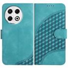 For Tecno Spark 30 Pro 4G Elephant Head Embossed Phone Leather Case with Lanyard(Light Blue) - 1