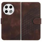 For Tecno Spark 30 Pro 4G Elephant Head Embossed Phone Leather Case with Lanyard(Coffee) - 1