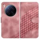 For Tecno Camon 40 Premier Elephant Head Embossed Phone Leather Case with Lanyard(Pink) - 1