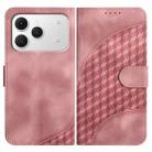 For Tecno Spark 40 4G Elephant Head Embossed Phone Leather Case with Lanyard(Pink) - 1