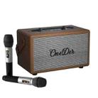 Oneder D7 Bluetooth Speaker Outdoor Karaoke Wireless Speakers With Two Mic(Brown) - 1