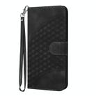 For Infinix Hot 40i YX0060 Elephant Head Embossed Phone Leather Case with Lanyard(Black) - 3