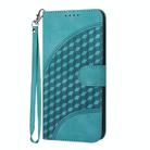 For Infinix Hot 40i YX0060 Elephant Head Embossed Phone Leather Case with Lanyard(Light Blue) - 3