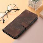 For Infinix Hot 40i YX0060 Elephant Head Embossed Phone Leather Case with Lanyard(Coffee) - 2