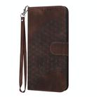 For Infinix Hot 40i YX0060 Elephant Head Embossed Phone Leather Case with Lanyard(Coffee) - 3