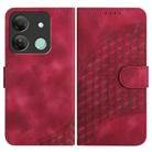 For Infinix Smart 7 HD YX0060 Elephant Head Embossed Phone Leather Case with Lanyard(Rose Red) - 1