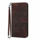 For Infinix Note 30 Pro Elephant Head Embossed Phone Leather Case with Lanyard(Coffee) - 3