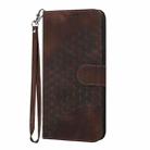 For Infinix Smart 7 YX0060 Elephant Head Embossed Phone Leather Case with Lanyard(Coffee) - 3