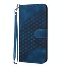 For Infinix Hot 50i / Smart 9 YX0060 Elephant Head Embossed Phone Leather Case with Lanyard(Royal Blue) - 2