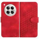 For Infinix Zero 40 4G / Zero 40 5G YX0060 Elephant Head Embossed Phone Leather Case with Lanyard(Red) - 1