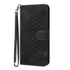 For Infinix Hot 20 4G Elephant Head Embossed Phone Leather Case with Lanyard(Black) - 2