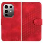 For Infinix Note 50 Pro+ Elephant Head Embossed Phone Leather Case with Lanyard(Red) - 1
