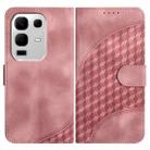 For Infinix Note 50s Elephant Head Embossed Phone Leather Case with Lanyard(Pink) - 1