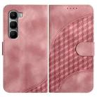 For Infinix Hot 60 5G / Hot 60i 4G Elephant Head Embossed Phone Leather Case with Lanyard(Pink) - 1